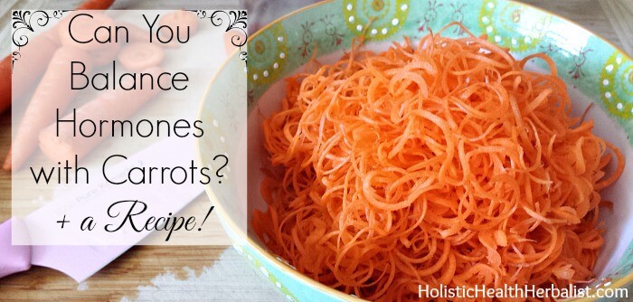 balance hormones with carrots