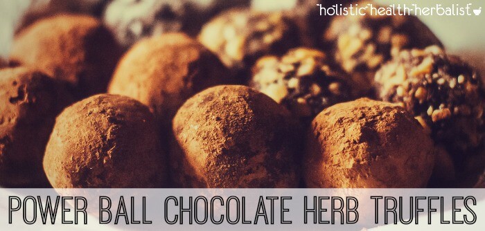 chocolate herb truffles